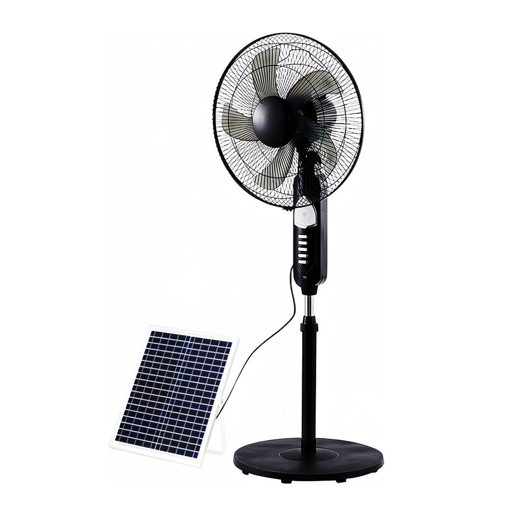 Home Office Marketing - 16インチDC/ACペデスタルファン、家庭用ソーラー充電式スタンドファン、オフィス、寝室、市場、家庭用