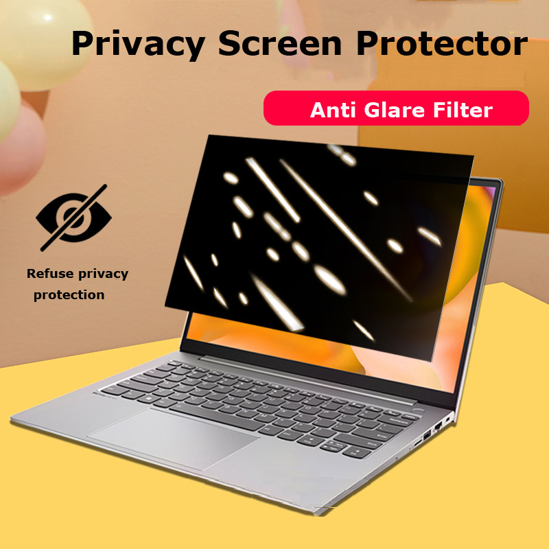 Monitor Privacy Screen - 14インチ、15.6インチ、13.3インチ対応、傷防止クリア、覗き見防止プライバシーラップトップPCノートパソコンアンチグレアアンチスパイモニタースクリーンプロテクター