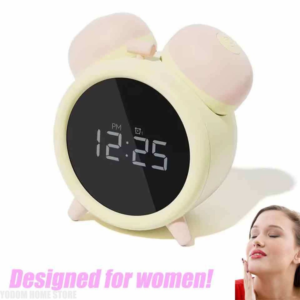 Led Desk Clock - 女性の秘密の目覚まし時計 ストレス解消のための隠しデザイン、女の子の孤独を和らげるのに役立ちます、多機能デスクトップ時計