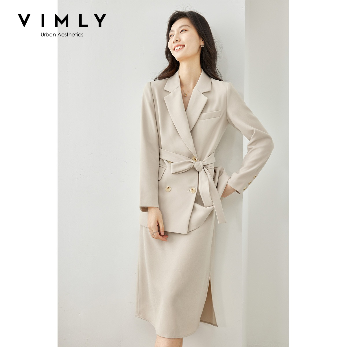 Home Office For Two - VIMLY レディース ツーピースセット 2026 秋 ブレザーコート