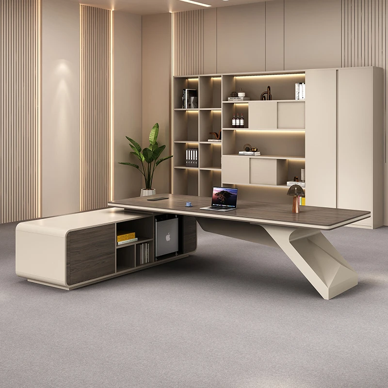 収納付きメサスゲーミングエグゼクティブオフィスデスク家具テー - Home Office L Shaped Desk のレビューと価格