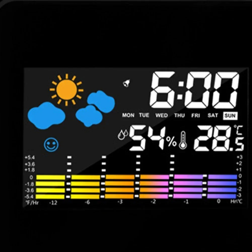 LED回転投影目覚まし時計カラースクリーンデジタルディスプレ - Led Desk Clock のレビューと価格