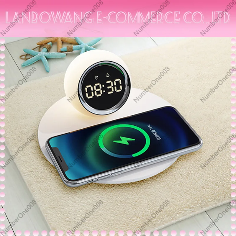 ワイヤレス充電器ナイトライト、多機能時計Bluetoothス - Led Desk Clock のレビューと価格