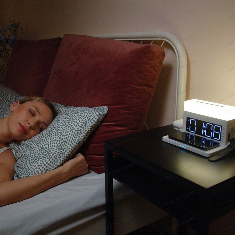 6-in-1 ワイヤレス充電デスクランプ - 15W LED - Led Desk Clock のレビューと価格