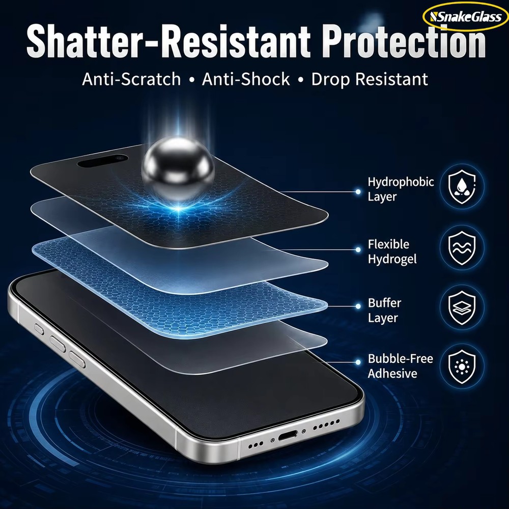 3枚入り マットプライバシーハイドロゲルフィルム iPhon - Monitor Privacy Screen のレビューと価格