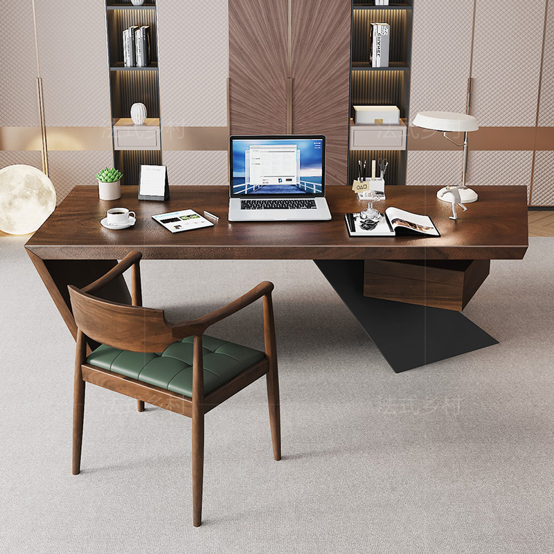 南米産ウォールナット社長ボスデスク大型デスクライト高級モダン - Home Office L Shaped Desk のレビューと価格