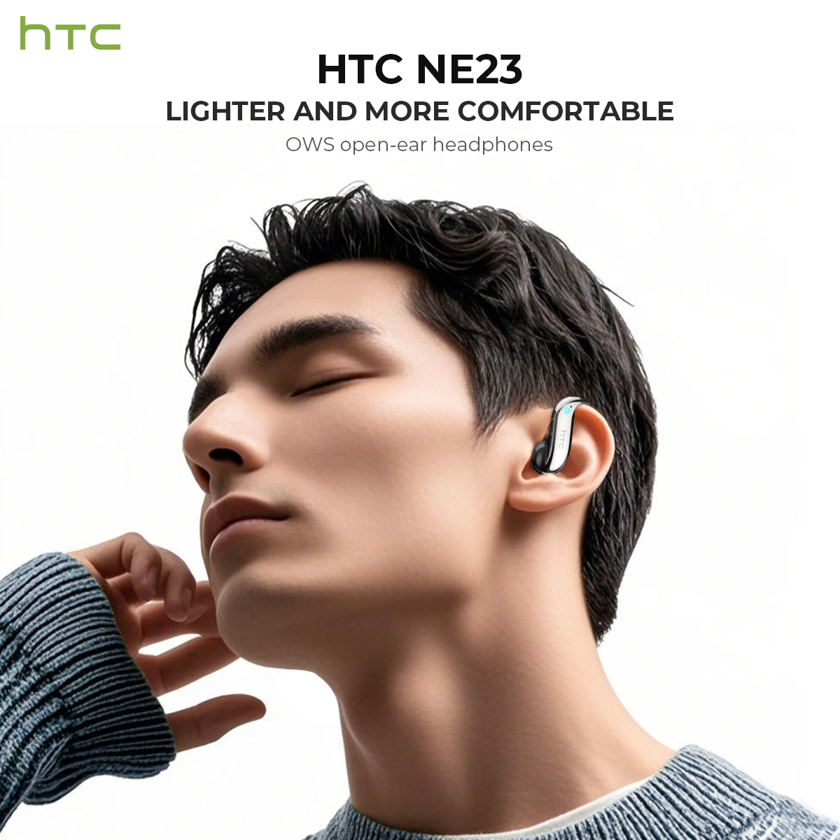 オープンイヤー Bluetooth ヘッドフォン HTC 3 - Noise Canceling Headphones のレビューと価格