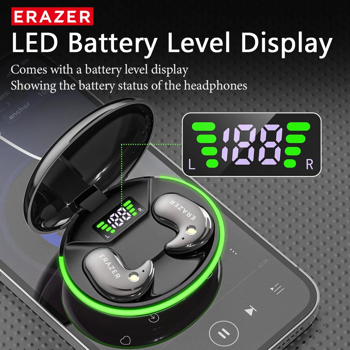 EARZER XF58 インイヤー型Bluetoothヘッド - Noise Canceling Headphones のレビューと価格
