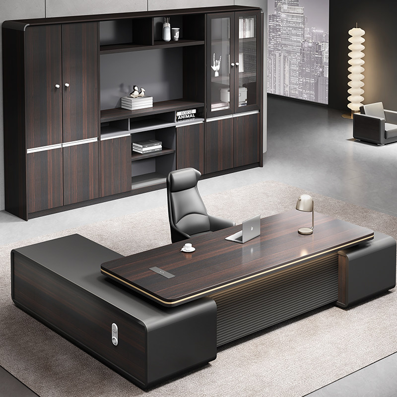 スタンディングドロワー付きヨーロピアンフロアコンピューターデ - Home Office L Shaped Desk のレビューと価格