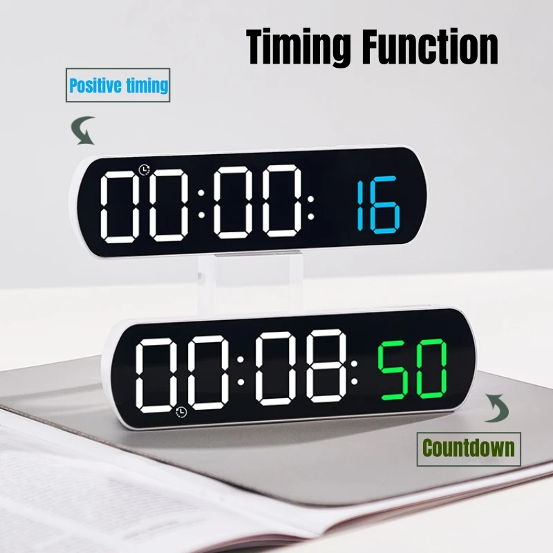 音声制御デジタルアラームタイマー時計温度デュアルアラームデス - Led Desk Clock のレビューと価格