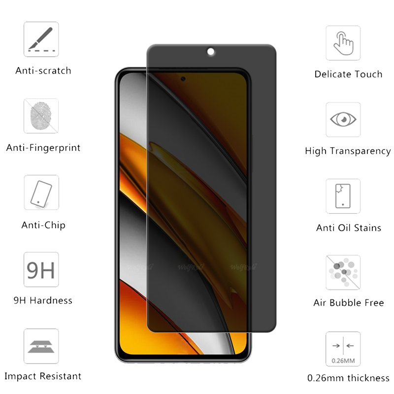 4 個ポコ F3 ガラス Xiaomi ポコ F3 F 3  - Monitor Privacy Screen のレビューと価格